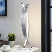Lucande Lampada LED da tavolo Marija, colore argento, dimmerabile, 62 cm