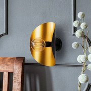 Opviq Applique Sivani MR-839, oro/nero, metallo, altezza 30 cm