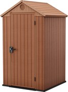 Casetta da Giardino Porta Attrezzi 125,8x117x205 cmin Evotech+ Keter Darwin 4x4 Marrone...