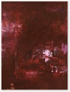 Dipinto su tela dipinto a mano Invisible Red