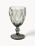 Set di 4 bicchieri da vino con motivo strutturato Colorado