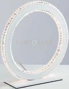 Lumetto led bryant bianco 18w 2300lm 3000k 26x8x26cm diffusore diam...