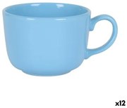 Tazza Azzurro Ceramica 500 ml (12 Unità)