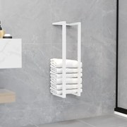 Portasciugamani Bianco 12,5x12,5x60 Cm İn Acciaio /