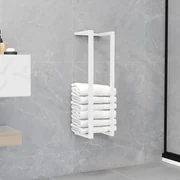 Portasciugamani Bianco 12,5x12,5x60 Cm İn Acciaio /