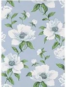 Manuel Canovas Carta da parati Bianca - Celeste