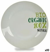 Piatto da pranzo Organic Porcellana 24,4 x 2,6 x 24,4 cm (10 Unità)