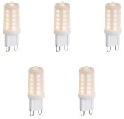 Set di 5 Lampadine LED G9 dimmerabili Opale 1.2W 100 lm 2200K