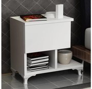 Comodino CAST 46,8x46,8 cm bianco