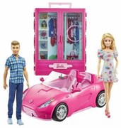 Set di Bambole Barbie GVK05 Personaggi x 2 Macchina Armadio