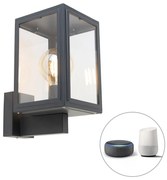 Lampada da parete intelligente grigia incl. Smart G95 - Sutton Up