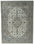 Kashan Tappeto 400 x 300 Beige (Iran) Annodato A Mano