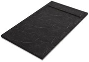 Piatto doccia SENSEA in resina Neo nero L 90 x L 140 x H 3 cm opaco effetto marmo