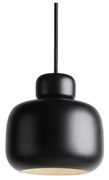 Woud - Stone Lampada a Sospensione Large Black Woud