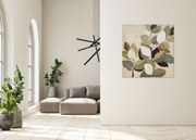 AGAVE quadro dipinto a mano Foliage cm 90 x 90