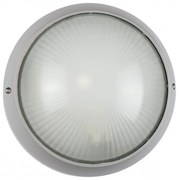 Plafoniera da Esterno E27 Grigia, IP54, Ø258mm Colore Grigio