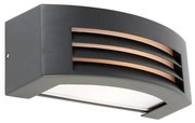 Applique da parete moderna antracite IP44 - Hurricane 1