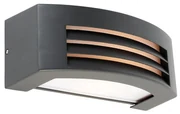 Applique da parete moderna antracite IP44 - Hurricane 1