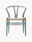 Sedia in legno con seduta intrecciata CH24 Wishbone