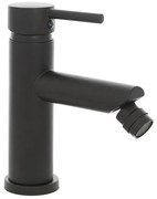 Miscelatore bidet nero opaco in acciaio con piletta click clack York