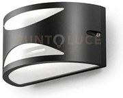 Ges1041- applique 1 luce in alluminio attacco e27 colore grigio ant...