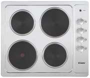 Candy CLE64KX fornello elettrico Acciaio inox Da incasso 58 cm Piastra sigillata 4 Fornelli