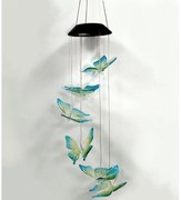 Lampada solare RGB a LED 6xLED/1,2V 300 mAh IP44 farfalla