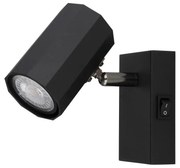 Globo 57918-1B - Faretto da parete JAMES 1xGU10/25W/230V nero