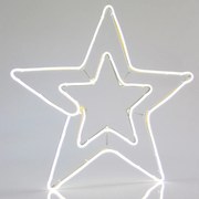 Stella Natalizia LED Neon Flex DOPPIA ILLUMINAZIONE 58x56cm IP44 Colore Bianco Caldo 2700 - 3000 °K