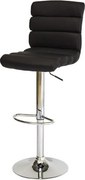 Sgabello da bar imbottito C-617 in nero - H 99 cm