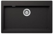 Lavello integrato 1 vasca in quarzo nero SCHOCK Primus N100XL L 50 x L 79 cm