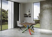 Tavolo Estensibile Volantis - Design Moderno e Funzionale, 90x120/224 cm Volantis / Noce