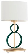 Argon 8317 - Lampada da tavolo PERSEO 1xE27/15W/230V 42 cm crema/verde