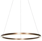 Lampada a sospensione bronzo 80 cm con LED a 3 livelli di dimmerazione - Girello