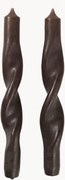 Set di 2 candele a bastoncino fatte a mano Twist