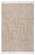 Tappeto beige in lana tessuto a mano 240x340 cm Loma – Flair Rugs