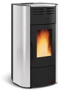 Termostufa a pellet 19 kW La Nordica-Extraflame mod. Raffaella Idro 2.0 argento