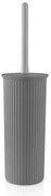 Portascopino WC in plastica Soft Touch Grigio antracite serie Jinko
