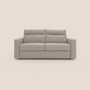 Cupido Divano letto materasso H18 cm e schienale alto in tessuto impermeabile simil cotone T13 panna