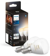 Philips Hue - Lampadina Philips Hue White&Amb. 5,1W Luster Corona 2 pack. E14 Philips Hue