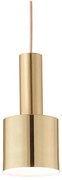 Ideal Lux - Lampadario a sospensione con filo HOLLY 1xE27/60W/230V diametro 12 cm ottone