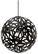 David Trubridge - Floral Lampada a Sospensione Ø60 Nero David Trubridge