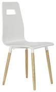 Sedia da Sala da Pranzo DKD Home Decor 43 x 50 x 88 cm Legno Bianco Caucciù Marrone Chiaro