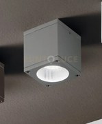 Plafoniera per esterni nevada 1 luce attacco gu10 silver
