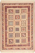 Tappeto persiano 90x120 Beige (Iran) Annodato A Mano