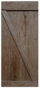 Anta per porta scorrevole Horse in legno massello marrone L 86 x H 215 cm reversibile