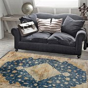 Tappeto Vintage 842 antiscivolo in viscosa beige, L 230 x L 160 cm