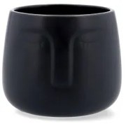 Vaso Vinthera Moa Nero Ceramica 13,5 X 13 cm