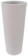 Vaso per piante e fiori SHABBY in polietilene beige H 85 cm Ø 38.5 cm