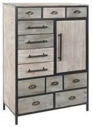 Cassettiera DKD Home Decor Legno Metallo (80 x 40 x 122 cm)